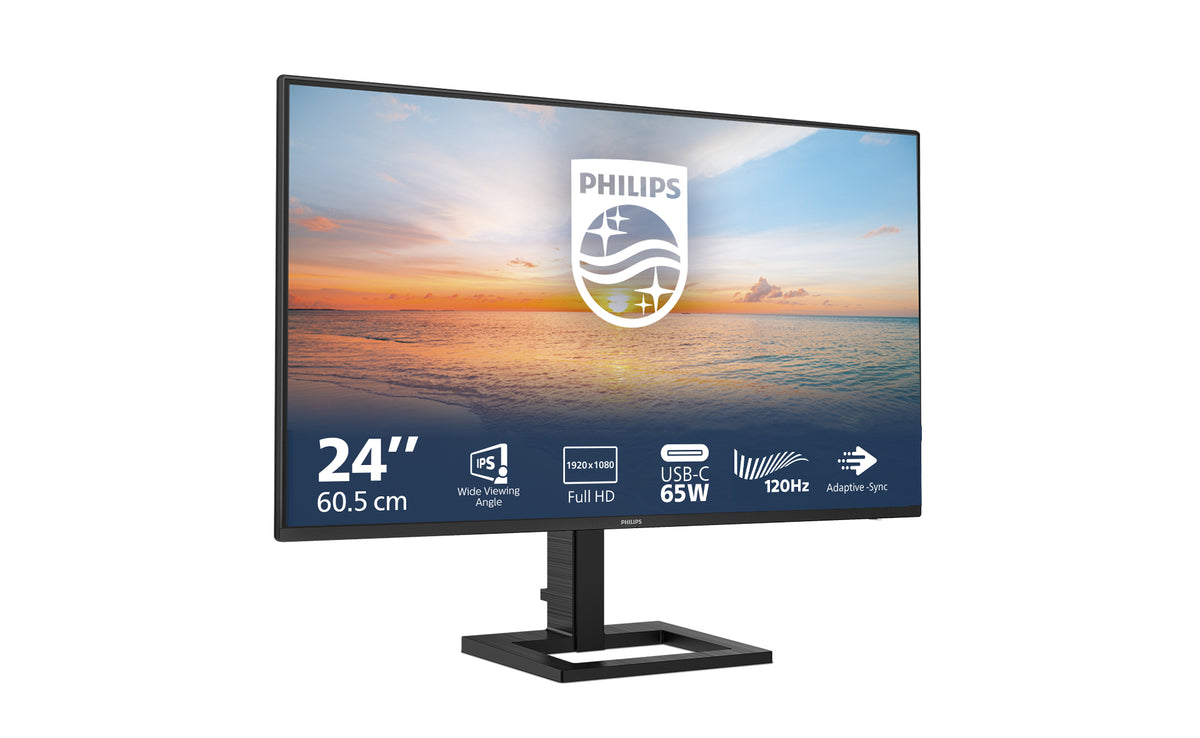 Philips Professional Monitor 24E1N1300AE 23,8"/ Full HD/ Multimédia/ Ajuste em altura/ Preto