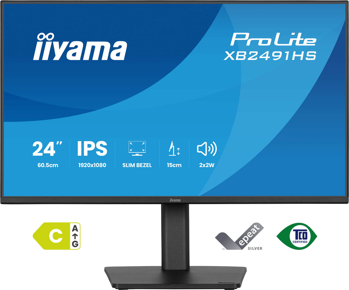 Monitor iiyama ProLite XB2491HS / XB2491HS-B1 preto - imagem 2