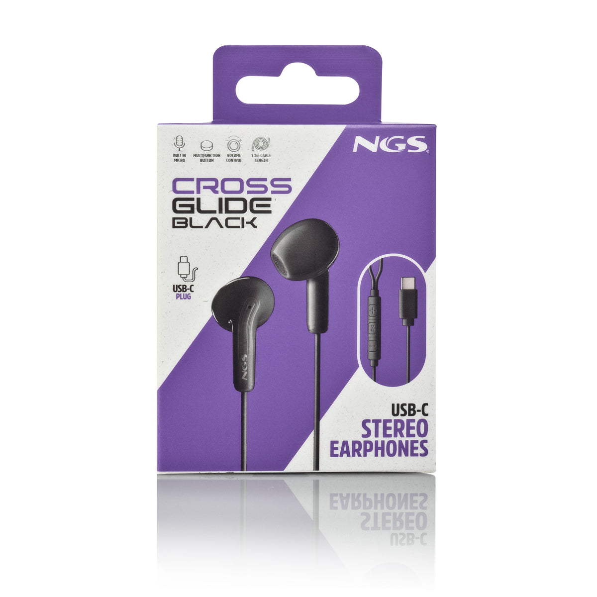 Auscultadores NGS Auricular Intraural Preto Micro USB-C - imagem 11