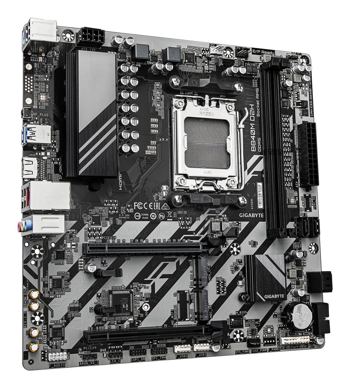 Gigabyte Placa Base B840M D2H mATX AM5 - imagem 6