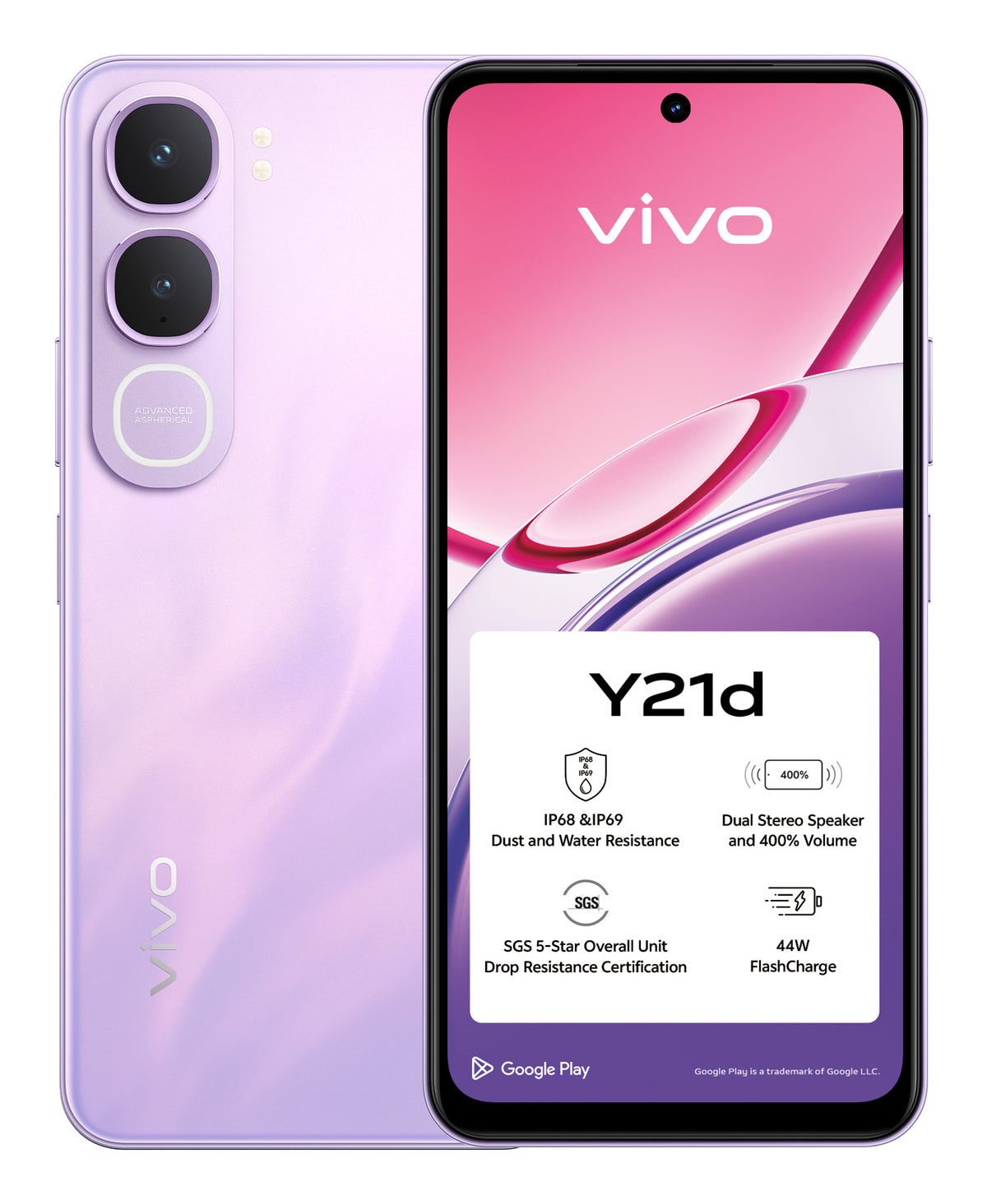 Smartphone Vivo Y21D 4GB/ 128GB/ 6,68" / Roxo