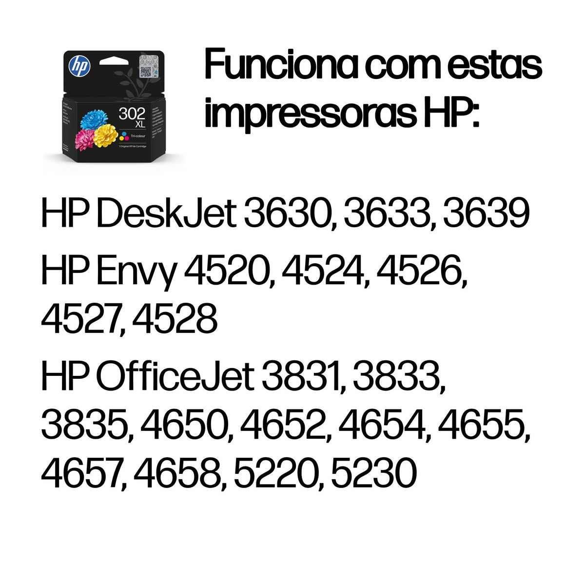 HP Ink 302XL / F6U67AE C,M,e XL - imagem 3