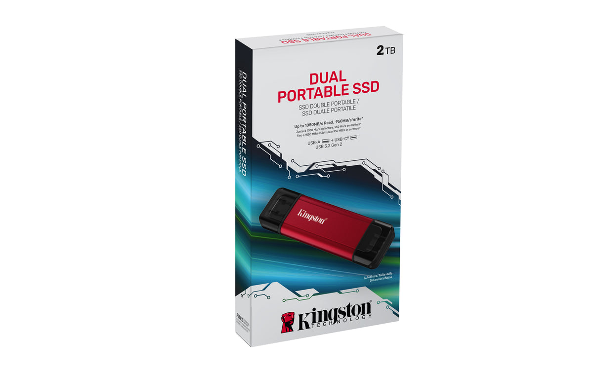 Disco SSD Kingston Externo 2Tb Dual A-C 1050MB-s - imagem 7