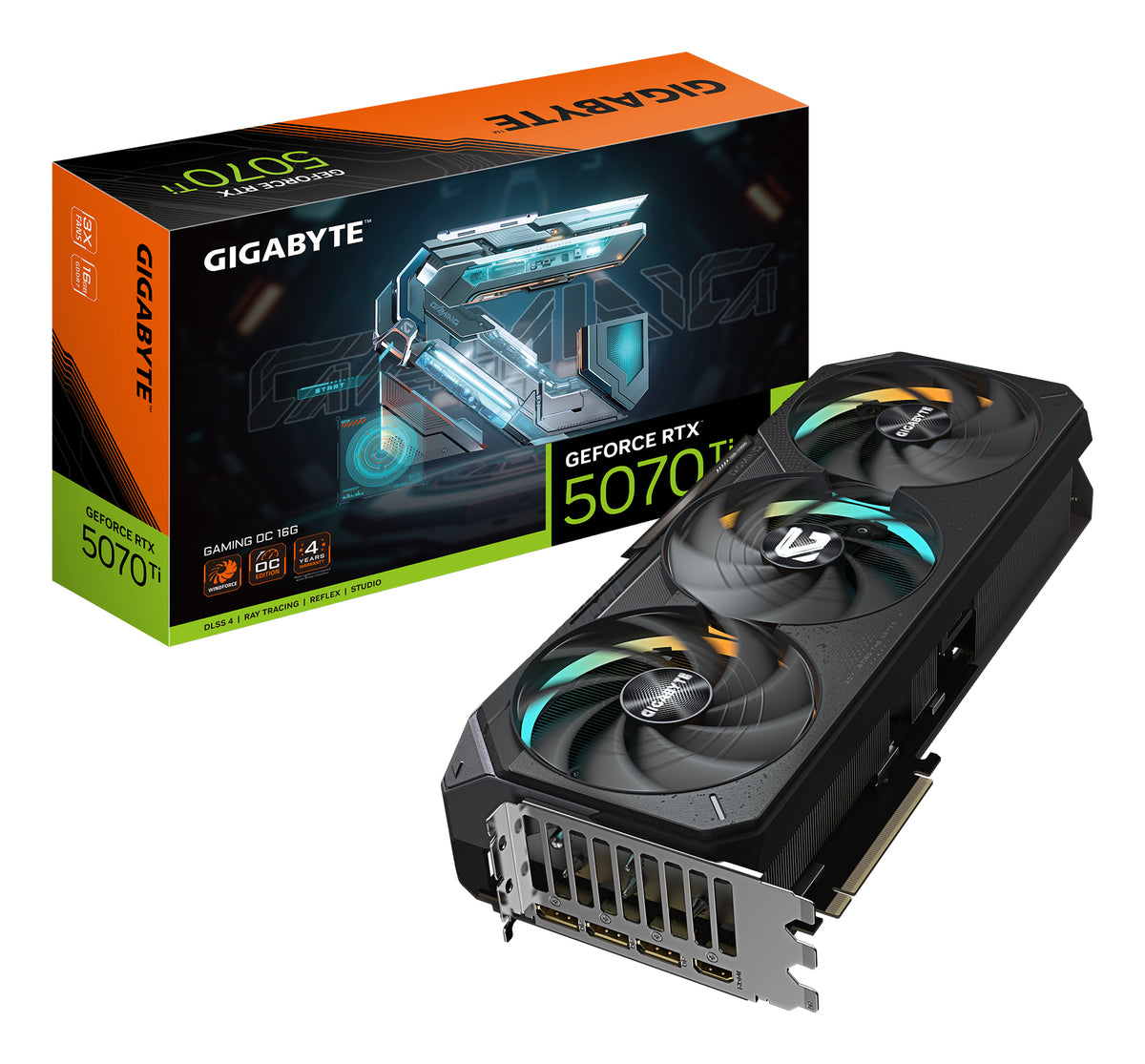 Placa gráfica Gigabyte VGA NVIDIA RTX 5070 Ti de jogos OC 16 DDR7 - imagem 4