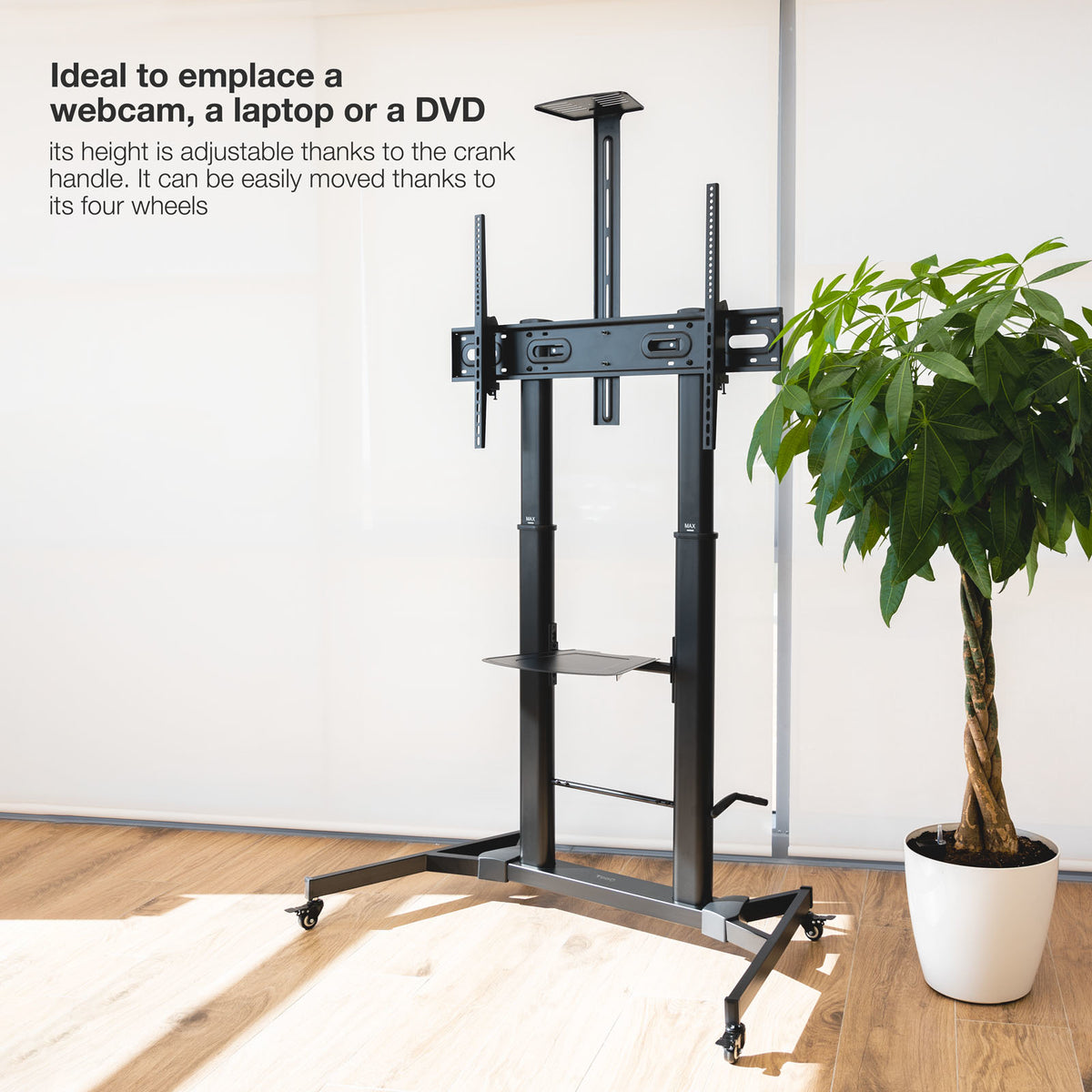 Tooq FS20400HM-B Soporte suelo 60"-100" regulable - imagem 10