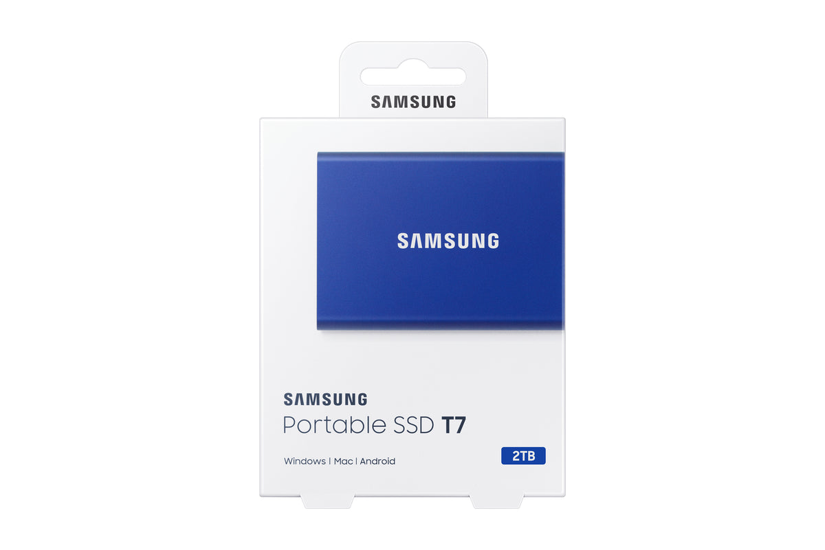 Disco SSD Samsung T7 Externo 2TB NVMe USB 3.2 Azul - imagem 12