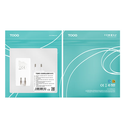 Carregador de Parede Tooq GAN USB-C/PD + USB-A/QC 65W - imagem 13