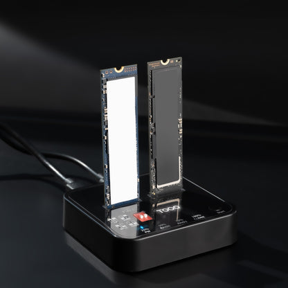 Caixa para Disco Tooq DockStation 2xSSD M.2NVMe PCIe USB-C3.2 Clone - imagem 4