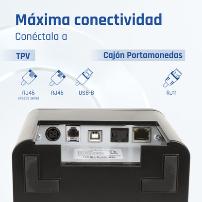 Impressora iggual Térmica TP9000 USB+RJ45+RJ45RS232 - imagem 7