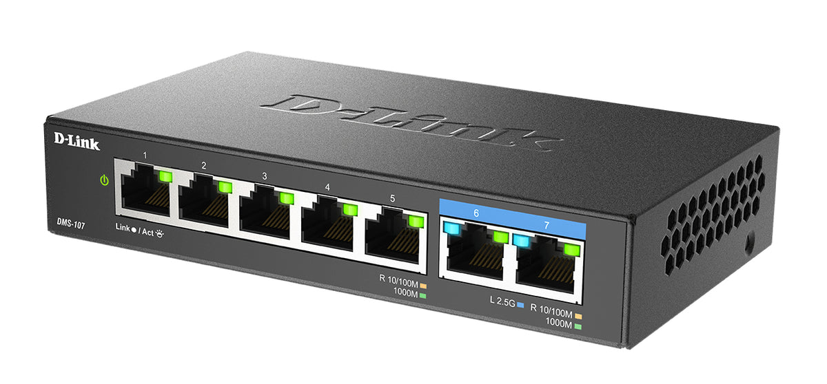 Switch de Rede D-Link DMS-107 7xMGb Unmanaged - imagem 3