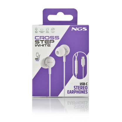 Auscultadores NGS Auricular Branco Estéreo USB-C com cable - imagem 11