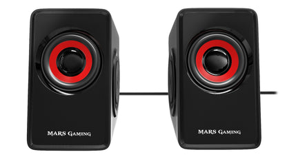 Coluna Mars de jogos Colunas 2.0 MS1 Preto/Vermelho - imagem 2