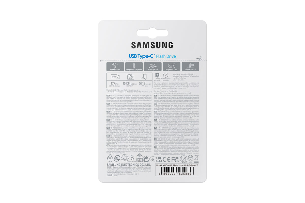 Pen USB Samsung 64GB USB 3.1 Tipo-C - imagem 14