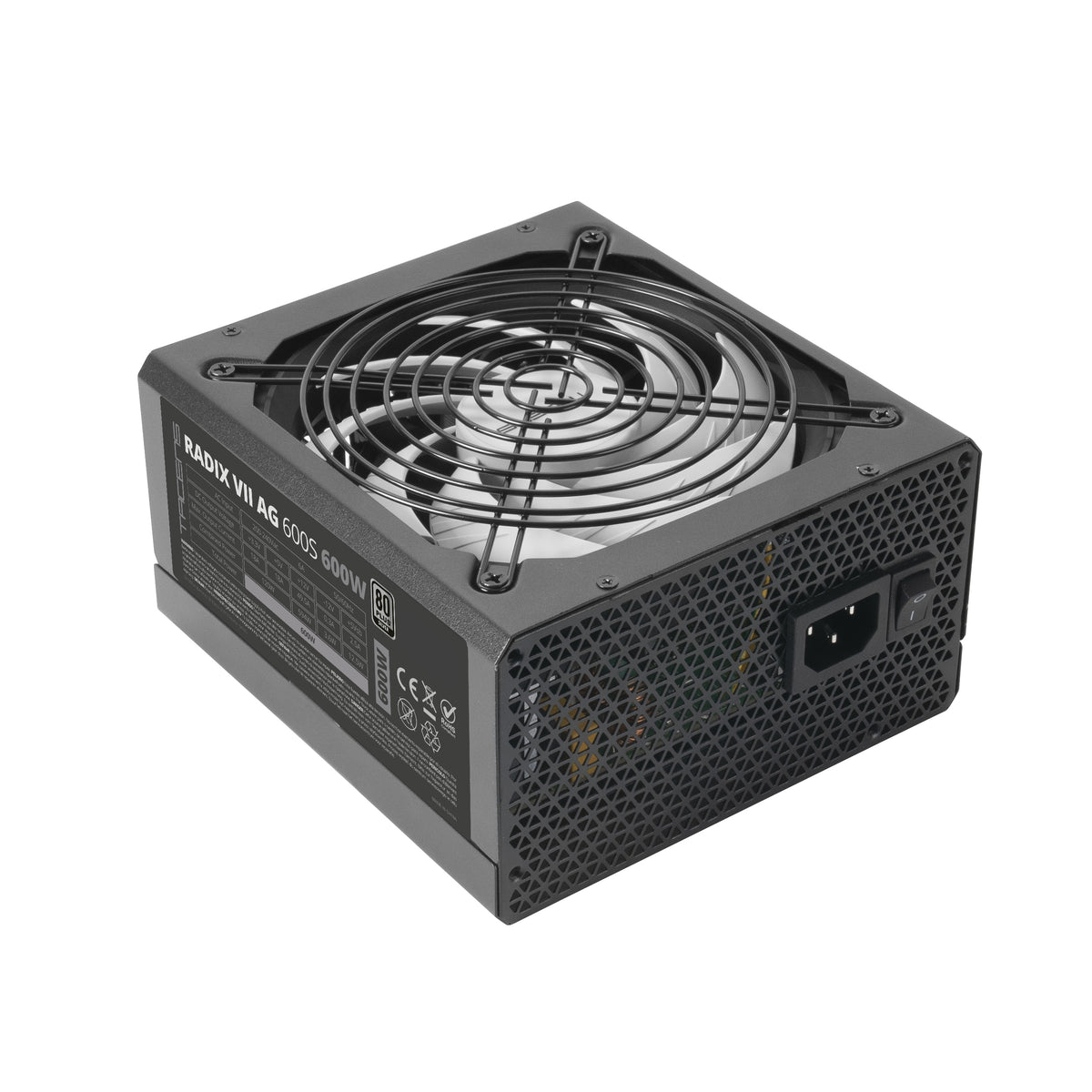 Fonte de Alimentação TACENS Radix VII Fuente 600W 80 plus prateado - imagem 9