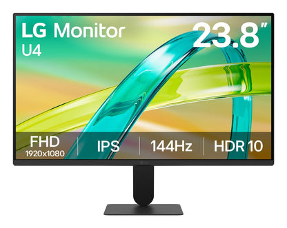 Monitor LG 24U411B-B monitor 23.8" FHD 144hz 1ms HDMI VGA