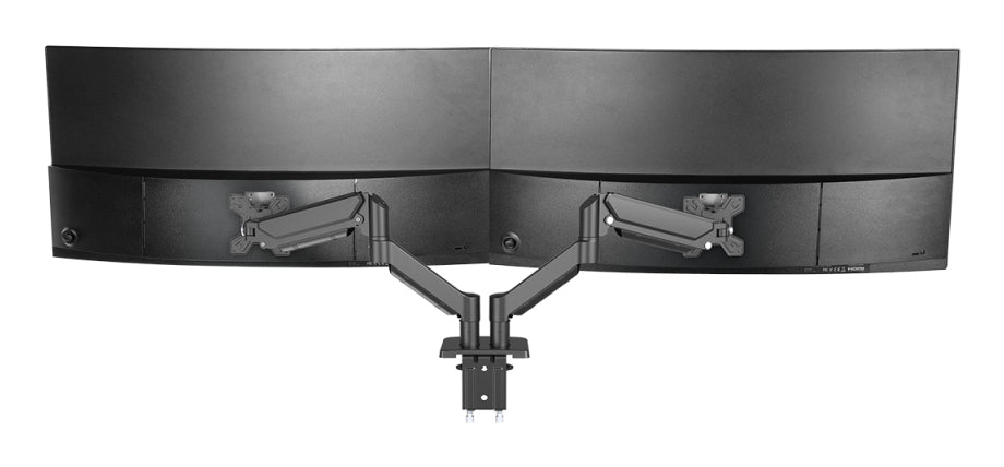 Suporte de Mesa para 2 Monitores Mars Gaming MARM-PRO2/ Girar/ Inclinar/ Rodar/ Amarrar 10kg