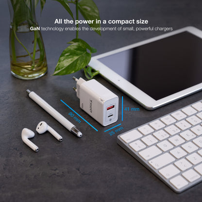 Carregador de Parede Tooq GAN USB-C/PD+USB-A/QC 45W - imagem 5