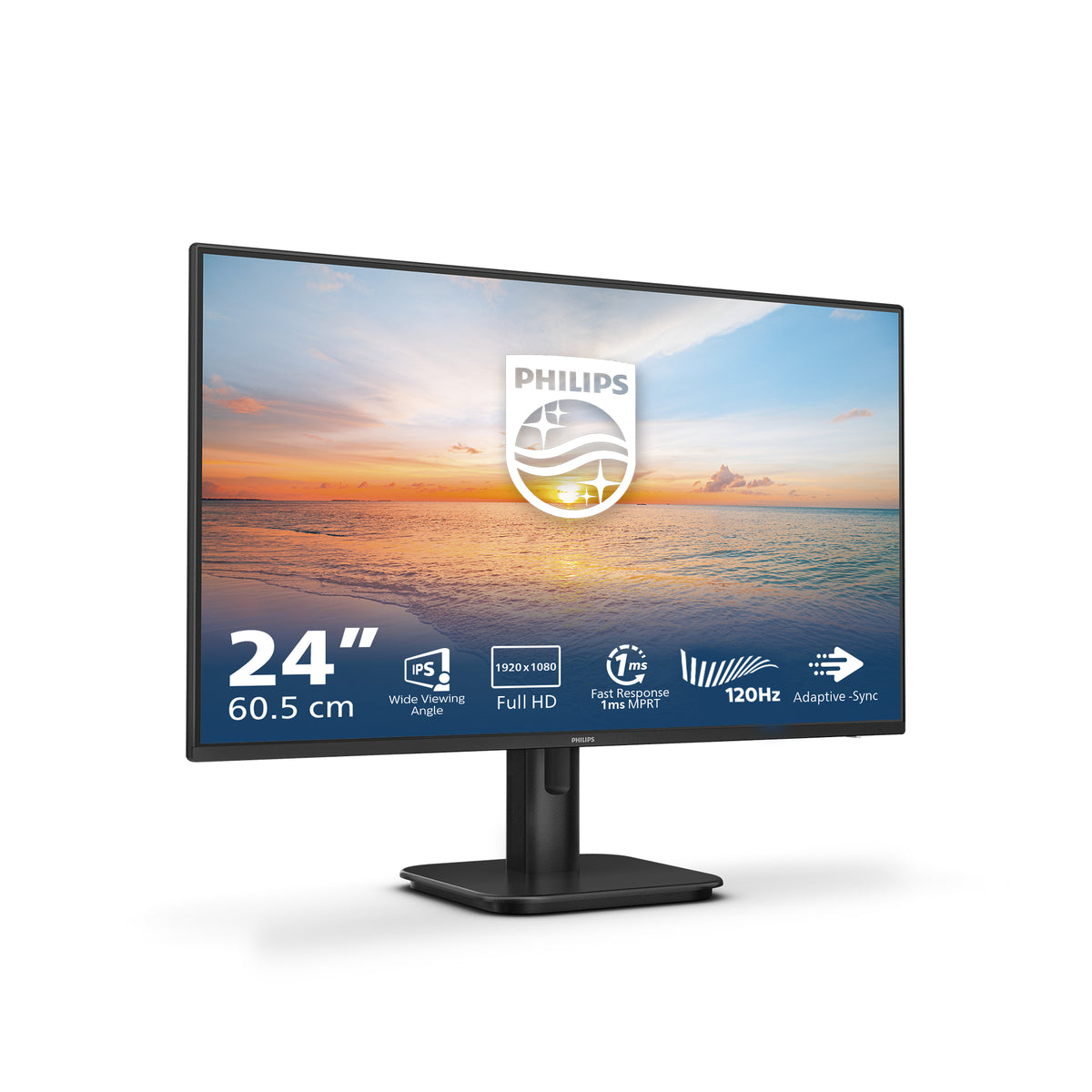 Monitor Profesional Philips 24E1N1100A 23.8"/ Full HD/ Multimedia/ preto