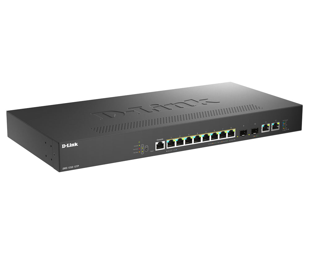 Switch de Rede D-Link DMS-1250-12TP/E 8xMG 2x10GB PoE L2 - imagem 3