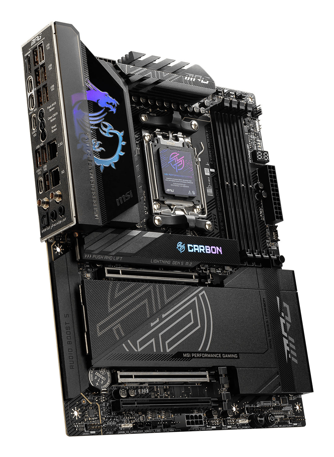 Placa-mãe MSI MPG X870E Carbon WiFi / 7E49-001R preto - imagem 7