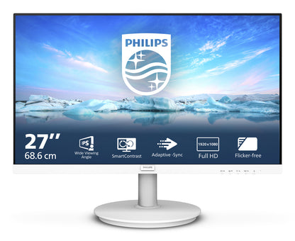 Monitor Philips 271V8AW 27"/ Full HD / Multimédia / branco
