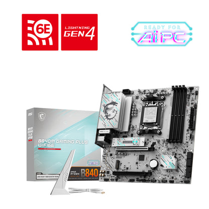 MSI Placa Base B840M de jogos PLUS WIFI6E DDR5 mATX - imagem 7