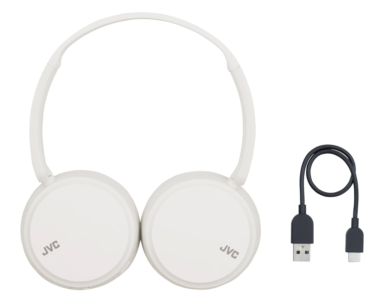 Auscultadores sem fios JVC HA-S36W/ com Microfone/ Bluetooth/ Branco