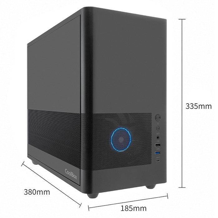 Caixa de Computador Coolbox Caja Matx USB-C 3.2 G1 F.Metal S/Fte Preto - imagem 11