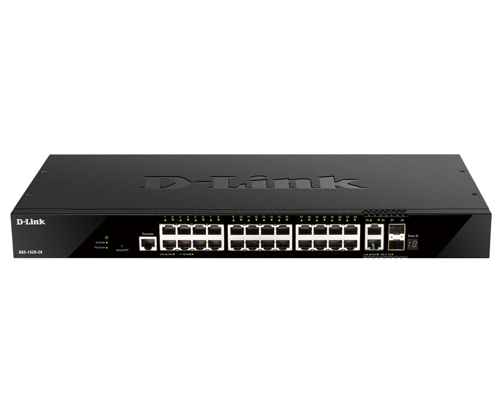 Bastidor D-Link DGS-1520-28/E Switch 24xGbE 2x10GbE 2xSFP+