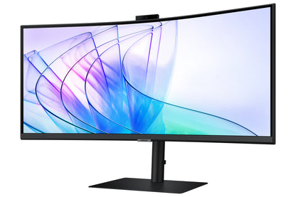 Monitor Samsung ViewFinity LS34C652VAU / LS34C652VAUXEN preto - imagem 4