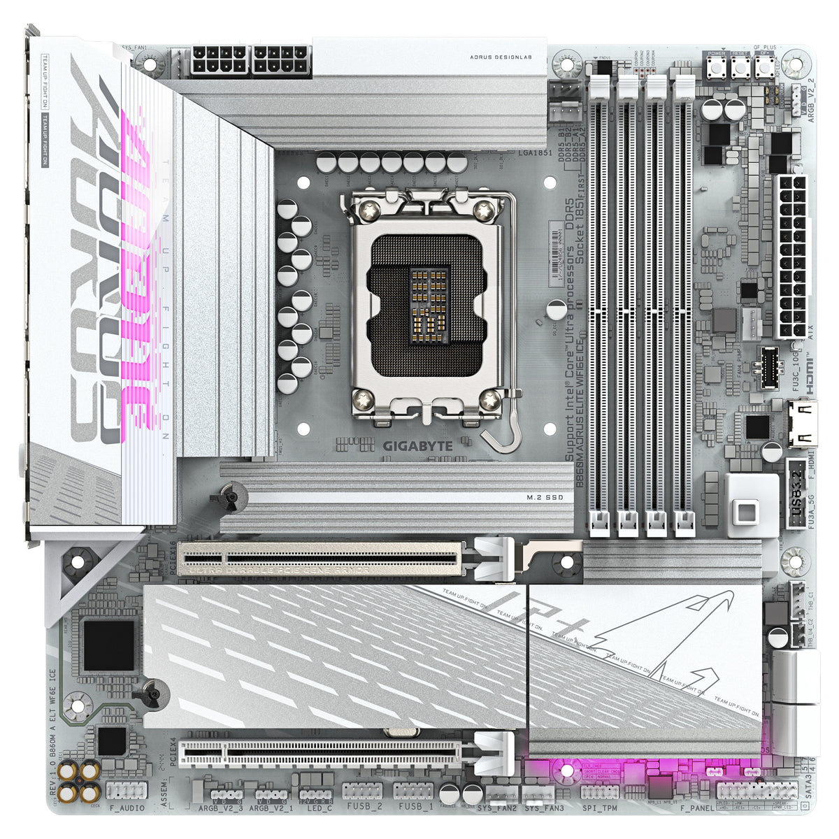 LGA1851 Gigabyte B860M AORUS ELITE WF6E ICE - Gigabyte