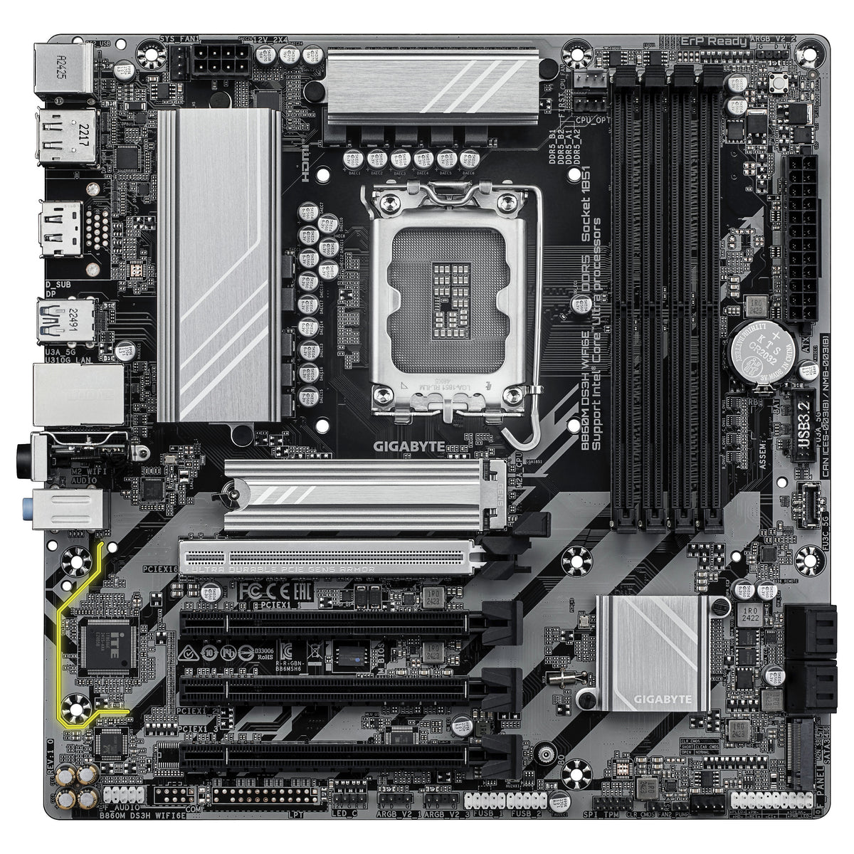 LGA1851 Gigabyte B860M DS3H WIFI6E - Gigabyte