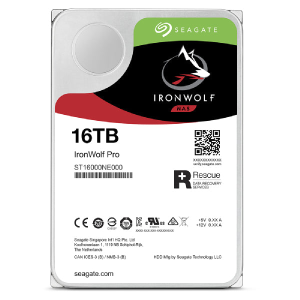 Disco rígido Seagate IronWolf Pro NAS ST16000NT001 16TB 3.5" SA - imagem 8