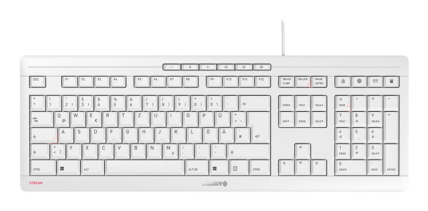 Teclado CHERRY JK8500G / JK-8500DE-0 branco