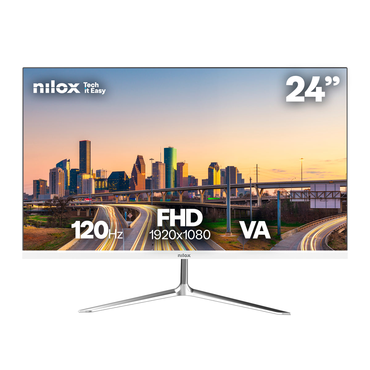Monitor Nilox NXM24FHD1201W 24" 120Hz HDMI VGA bco - imagem 5