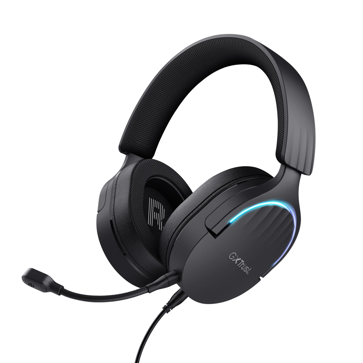 Auscultadores de Gaming Trust Gaming GXT 490 Fayzo/ USB 2.0/ Microfone Preto