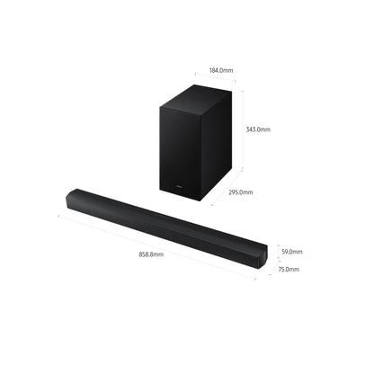 Barra de som com Bluetooth Samsung B450F Serie B 2.1 2025/ 2.1