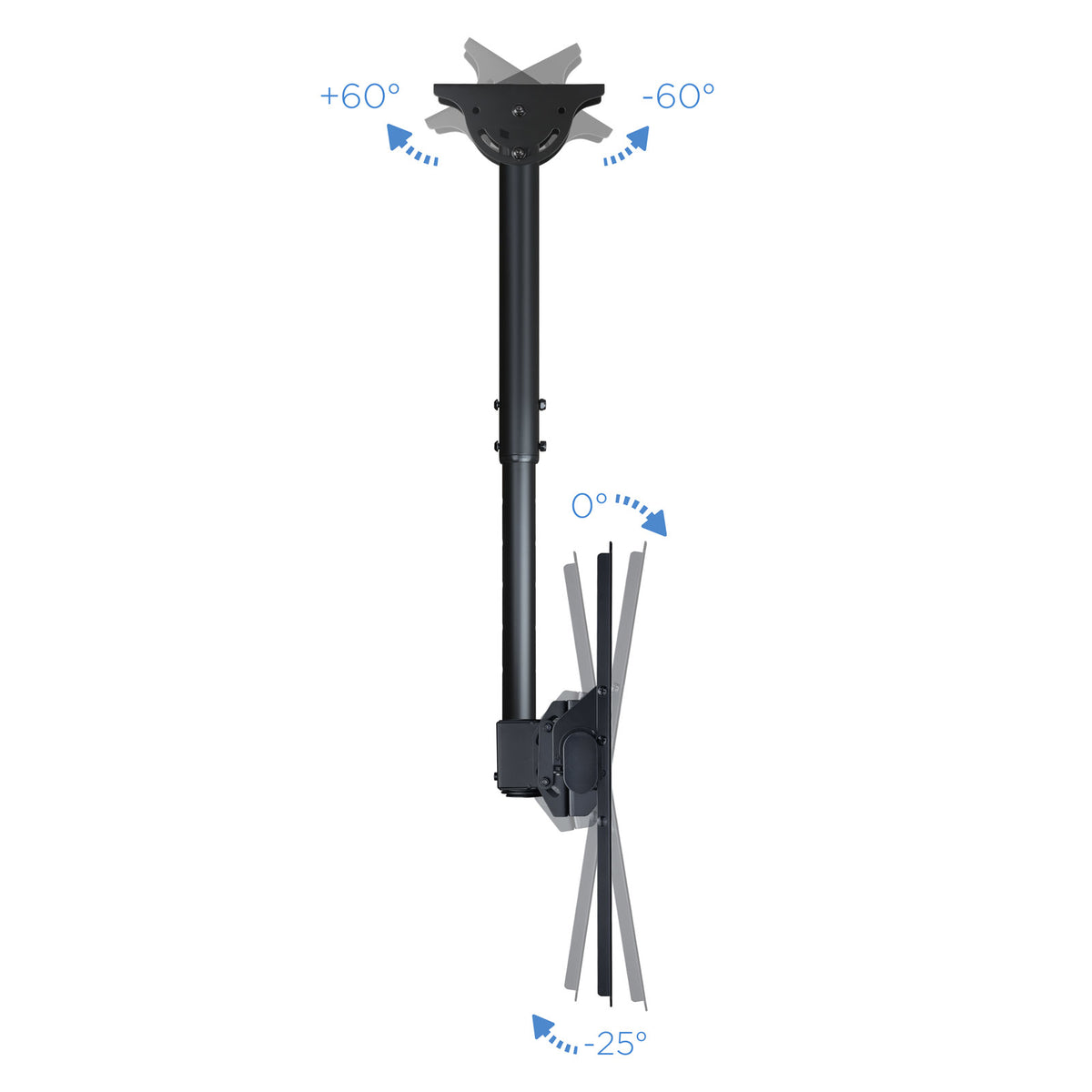 Suporte TV Tooq LPCE1170TSLI-B Teto TV 37"-70" Preto - imagem 9