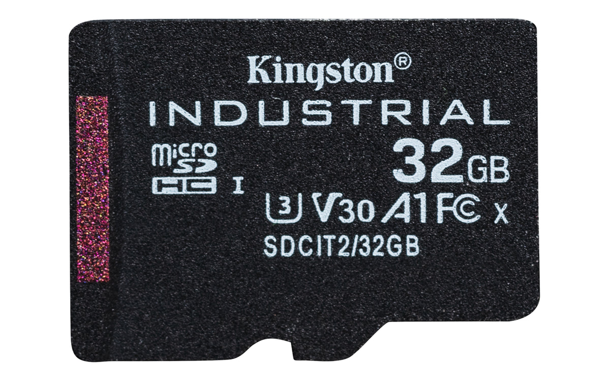 Cartão SD Kingston Technology 32GB microSDHC Industrial C10 A1 pSLC Card Single Pack w/o Adaptador