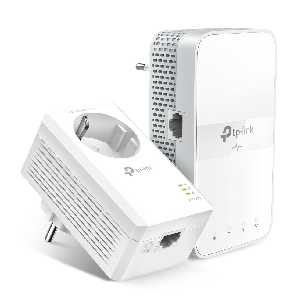 Adaptador de Rede TP-Link Powerline station TL-WPA7617 Kit / TL-WPA7617 KIT branco Multipack