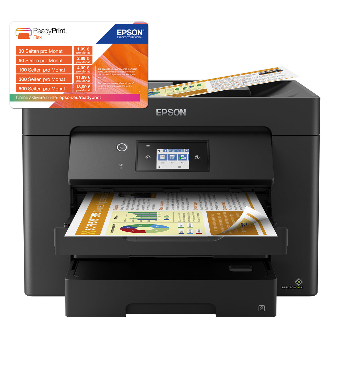 Impressora multifunções Epson Multifunções WorkForce WF-7830DTWF - imagem 10