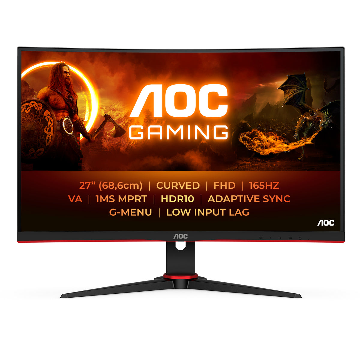 Monitor AOC curvo de jogos G2 C27G2E - 27"
