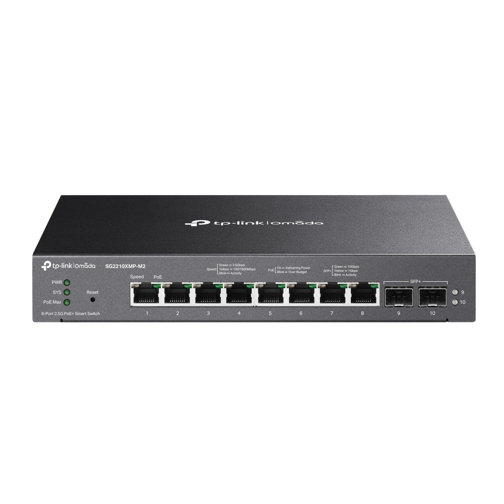Switch de Rede TP-Link SG2210XMP-M2 8x2,5Gb PoE+ 2xSFP+
