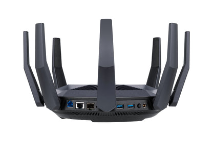 Router sem fios Asus RT-AX89X/ WiFi 6/ 6000Mbps/ 2.4GHz 5GHz/ 8 Antenas/ WiFi 802.11ax/ac/n/a/ - n/b/g