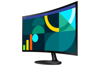 Monitor Samsung Essential LS24D364GAU / LS24D364GAUXEN preto - imagem 2