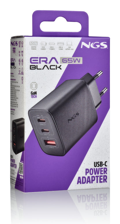 Carregador para Portátil NGS GAN ULTRARAPIDO 65W USB-C+ USB-A - imagem 6