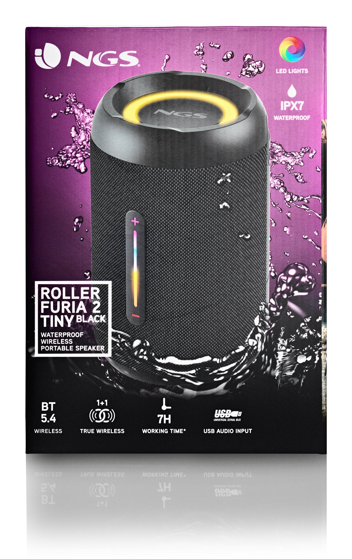 Coluna NGS Portátil BT, LUCES RGB IPX7 - imagem 9