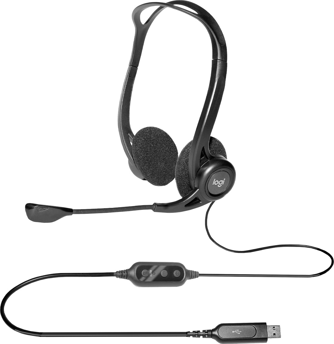 Auscultadores Logitech PC960M Auricular USB Suspension Ruido - imagem 7