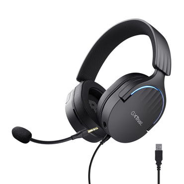 Auscultadores de Gaming Trust Gaming GXT 490 Fayzo/ USB 2.0/ Microfone Preto