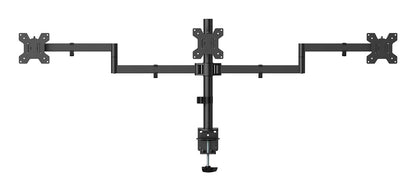 Suporte de mesa para 3 monitores Aisens DT27TSR-281/ Girar/Inclinar/Amarrar 10kg
